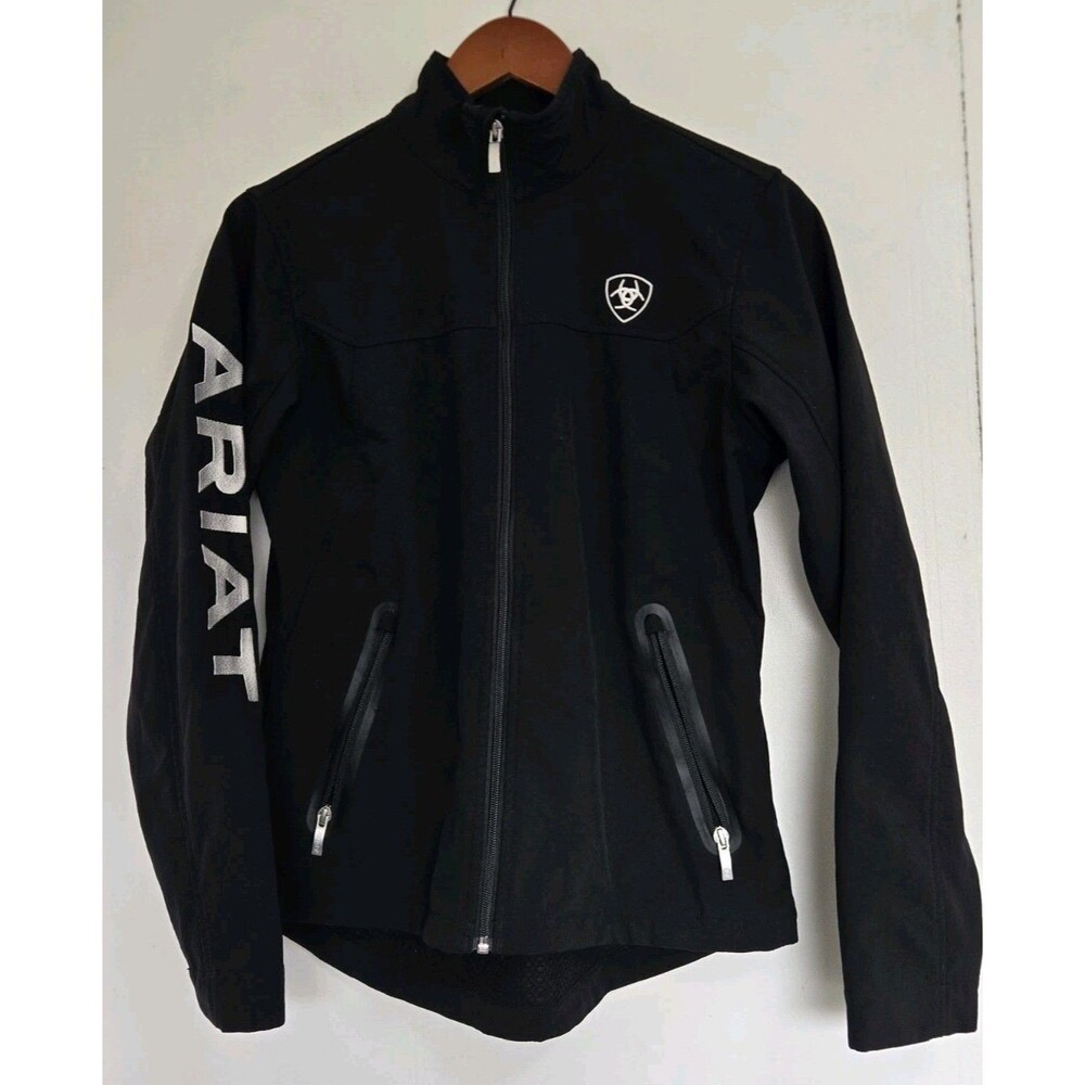 ARIAT Jacket Womens M New Team Softshell Black Outdoor Ranch Barn Chore Western
